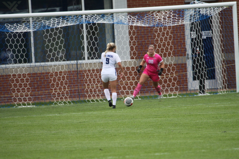 Saint Louis University (SLU) vs George Washington University Womens Soccer 2024 LIV.jpg :: Saint Louis University (Billikens) vs George Washington University Womens Soccer 2024 at Robert R. Hermann Stadium. The SLU is a Division I A10 Conference team. The match up was played on SLU's St. Louis, Missouri Campus. NCAA, UAA