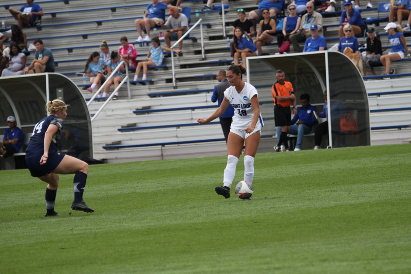 Saint Louis University (SLU) vs George Washington University Womens Soccer 2024 LV.jpg :: Saint Louis University (SLU) vs George Washington University womens NCAA soccer at Robert R. Hermann Stadium on the St. Louis, Missouri, USA campus. SLU Billikens won 4-0. A10 Conference, Atlantic 10 Conference Division I Womens Soccer. 