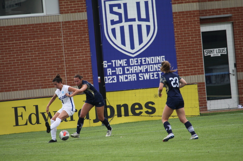 Saint Louis University (SLU) vs George Washington University Womens Soccer 2024 LXIII.jpg :: Saint Louis University (Billikens) vs George Washington University Womens Soccer 2024 at Robert R. Hermann Stadium. The SLU is a Division I A10 Conference team. The match up was played on SLU's St. Louis, Missouri Campus. NCAA, UAA