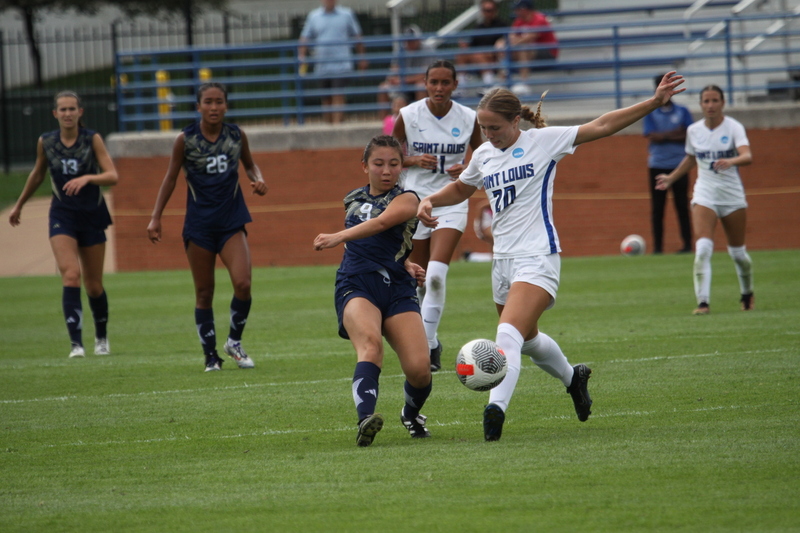 Saint Louis University (SLU) vs George Washington University Womens Soccer 2024 LXVI.jpg :: Saint Louis University (Billikens) vs George Washington University Womens Soccer 2024 at Robert R. Hermann Stadium. The SLU is a Division I A10 Conference team. The match up was played on SLU's St. Louis, Missouri Campus. NCAA, UAA