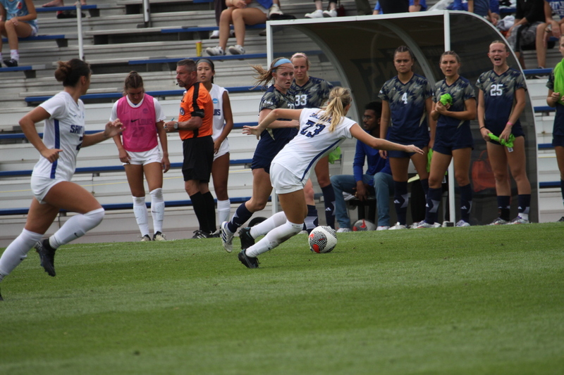 Saint Louis University (SLU) vs George Washington University Womens Soccer 2024 LXX.jpg :: Saint Louis University (Billikens) vs George Washington University Womens Soccer 2024 at Robert R. Hermann Stadium. The SLU is a Division I A10 Conference team. The match up was played on SLU's St. Louis, Missouri Campus. NCAA, UAA
