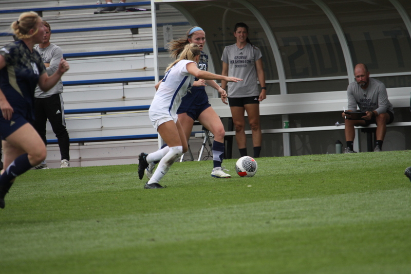 Saint Louis University (SLU) vs George Washington University Womens Soccer 2024 LXXIII.jpg :: Saint Louis University (Billikens) vs George Washington University Womens Soccer 2024 at Robert R. Hermann Stadium. The SLU is a Division I A10 Conference team. The match up was played on SLU's St. Louis, Missouri Campus. NCAA, UAA