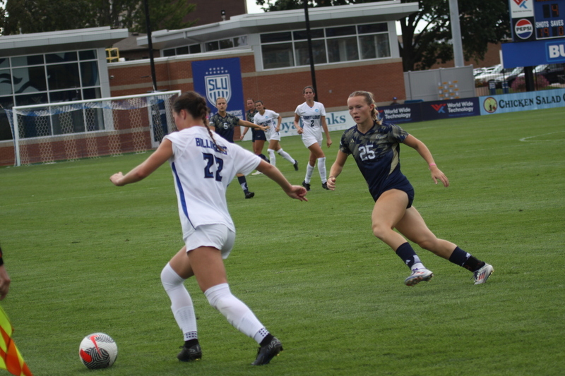 Saint Louis University (SLU) vs George Washington University Womens Soccer 2024 LXXVI.jpg :: Saint Louis University (Billikens) vs George Washington University Womens Soccer 2024 at Robert R. Hermann Stadium. The SLU is a Division I A10 Conference team. The match up was played on SLU's St. Louis, Missouri Campus. NCAA, UAA