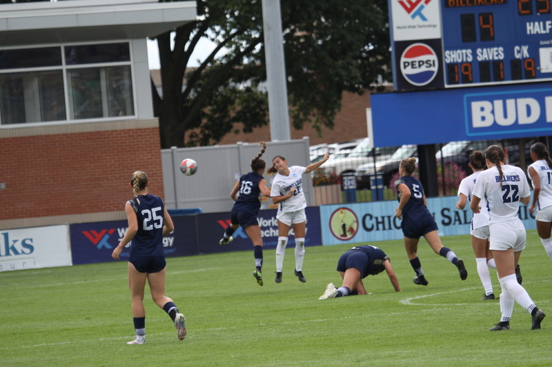 Saint Louis University (SLU) vs George Washington University Womens Soccer 2024 LXXXVIII.jpg :: Saint Louis University (SLU) Billiken's Women's NCAA Soccer, Division I (A10) Atlantic 10 Conference. SLU is primarily an Academic University but recently has proven to be an athletes conduit to business and a lifetime of athletic exploits to talk about. The match-up between SLU and George Washington University women's soccer took place at Robert R. Hermann Stadium on the St. Louis, Missouri, USA campus. 