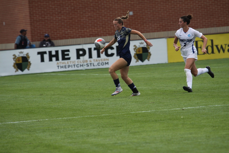 Saint Louis University (SLU) vs George Washington University Womens Soccer 2024 LXXXX.jpg :: Saint Louis University (SLU) Billiken's Women's NCAA Soccer, Division I (A10) Atlantic 10 Conference. SLU is primarily an Academic University but recently has proven to be an athletes conduit to business and a lifetime of athletic exploits to talk about. The match-up between SLU and George Washington University women's soccer took place at Robert R. Hermann Stadium on the St. Louis, Missouri, USA campus. 
