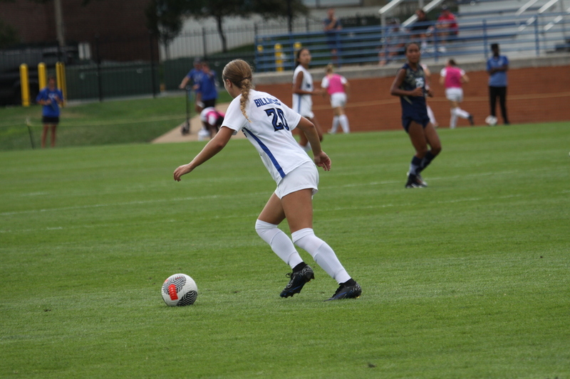 Saint Louis University (SLU) vs George Washington University Womens Soccer 2024 LXXXXIII.jpg :: Saint Louis University (SLU) Billiken's Women's NCAA Soccer, Division I (A10) Atlantic 10 Conference. SLU is primarily an Academic University but recently has proven to be an athletes conduit to business and a lifetime of athletic exploits to talk about. The match-up between SLU and George Washington University women's soccer took place at Robert R. Hermann Stadium on the St. Louis, Missouri, USA campus. 