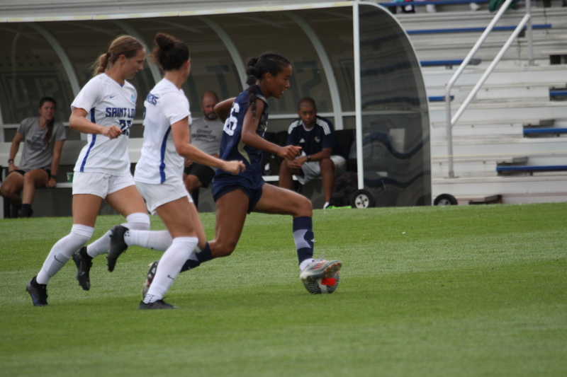Saint Louis University (SLU) vs George Washington University Womens Soccer 2024 XXXX.jpg :: Saint Louis University (SLU) vs George Washington University womens NCAA soccer at Robert R. Hermann Stadium on the St. Louis, Missouri, USA campus. SLU Billikens won 4-0. A10 Conference, Atlantic 10 Conference Division I Womens Soccer. 