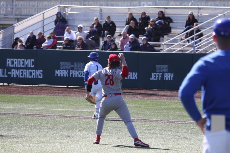 Saint Louis University (SLU) vs Loyola Marymount University Baseball 2024 IX.jpg :: Saint Louis University (SLU) Baseball vs Loyola Marymount University (LMU) at Billiken Sports Complex in St. Louis, Missouri, USA. This was a three game weekend series March 9th and 10th 2024 March 9th SLU won 9-5, March 9th SLU won 8-6, and March 10th SLU 11-9