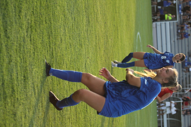 Saint Louis University (SLU) vs SEMO Womens Soccer 2025 A -.jpg :: Saint Louis University (SLU) Billikens vs Southeast Missouri State University (SEMO) Redhawks Women's Soccer at Robert R. Hermann Stadium on the St. Louis, Missouri, USA campus. The Pitch - A football or Soccer field is the playing surface for the game of association football. It's dimensions and markings are defined by Law 1 of the Laws of the Game, The Field of Play. SLU is a Division I A10 Champion and a NCAA Championships competitor and SEMO is a 9th ranked Division II team matched up in this exhibition game. SLU won 5-0. 