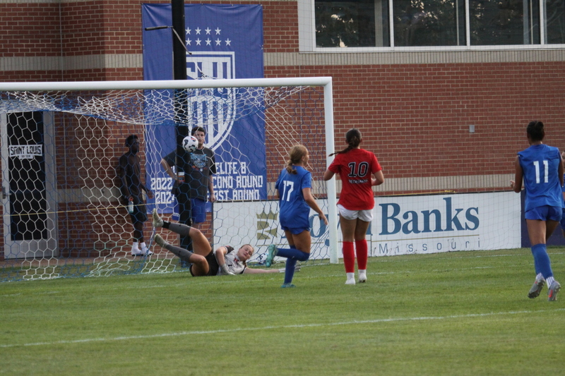 Saint Louis University (SLU) vs SEMO Womens Soccer 2025 A -LIV.jpg :: Saint Louis University (SLU) Billikens vs Southeast Missouri State University (SEMO) at Robert R. Hermann Stadium (Bill McDermott Press Box) on the St. Louis, Missouri, USA campus. The Pitch - A football or Soccer field is the playing surface for the game of association football. It's dimensions and markings are defined by Law 1 of the Laws of the Game, The Field of Play. SEMO is a Ohio Valley Conference 9th ranked Division II team. SLU is a Division I A10 team.