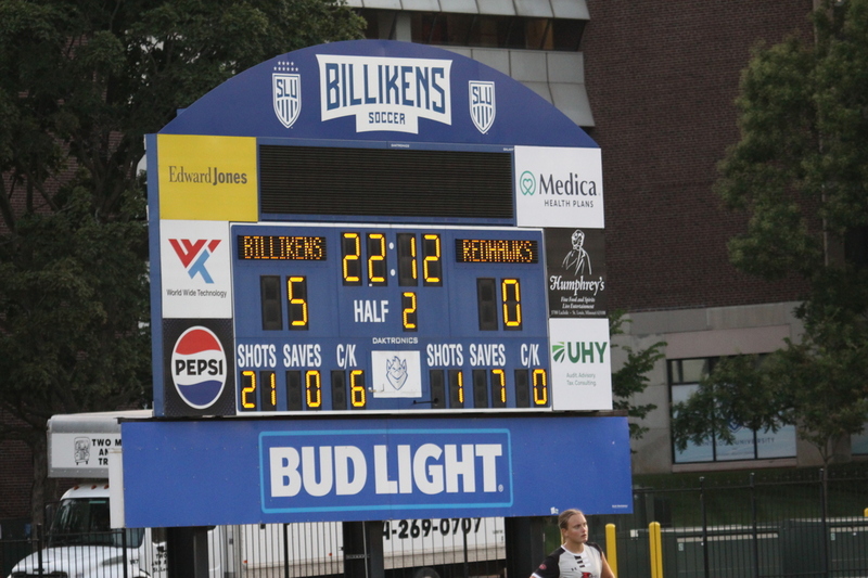 Saint Louis University (SLU) vs SEMO Womens Soccer 2025 A -LV.jpg :: Saint Louis University (SLU) Billikens vs Southeast Missouri State University (SEMO) at Robert R. Hermann Stadium (Bill McDermott Press Box) on the St. Louis, Missouri, USA campus. The Pitch - A football or Soccer field is the playing surface for the game of association football. It's dimensions and markings are defined by Law 1 of the Laws of the Game, The Field of Play. SEMO is a Ohio Valley Conference 9th ranked Division II team. SLU is a Division I A10 team.