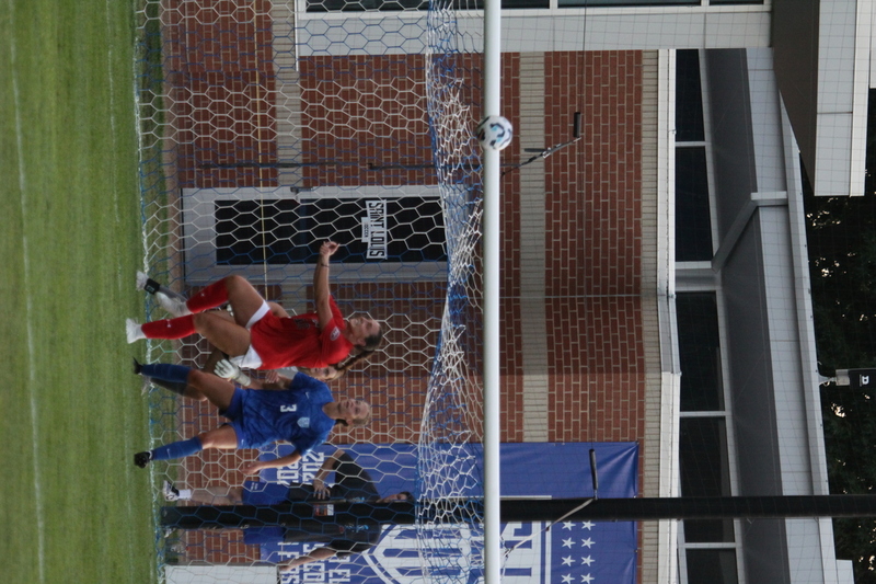 Saint Louis University (SLU) vs SEMO Womens Soccer 2025 A -LVI.jpg :: Saint Louis University (SLU) Billikens vs Southeast Missouri State University (SEMO) at Robert R. Hermann Stadium (Bill McDermott Press Box) on the St. Louis, Missouri, USA campus. The Pitch - A football or Soccer field is the playing surface for the game of association football. It's dimensions and markings are defined by Law 1 of the Laws of the Game, The Field of Play. SEMO is a Ohio Valley Conference 9th ranked Division II team. SLU is a Division I A10 team.