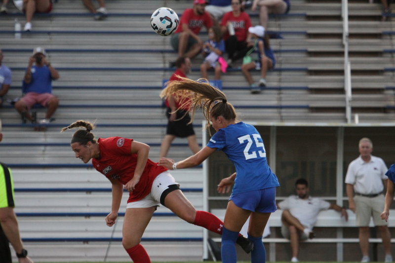 Saint Louis University (SLU) vs SEMO Womens Soccer 2025 A -LXIX.jpg :: Saint Louis University (SLU) Billikens vs Southeast Missouri State University (SEMO) Womens Soccer 2025, SLU won 5-0. The Redhawks are a Ohio Valley Conference 9th ranked team in Division II conference. SLU is a A10 Conference Champion and a NCAA Tournament second round team. The contest was held at Robert R. Hermann Stadium on the SLU St. Louis, Missouri, USA campus.