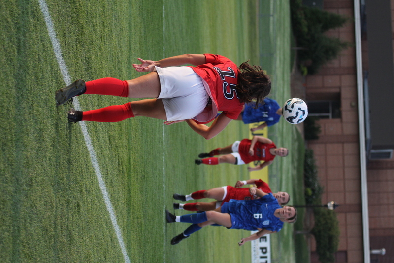 Saint Louis University (SLU) vs SEMO Womens Soccer 2025 A -VII.jpg :: Saint Louis University (SLU) Billikens vs Southeast Missouri State University (SEMO) Redhawks Women's Soccer at Robert R. Hermann Stadium on the St. Louis, Missouri, USA campus. The Pitch - A football or Soccer field is the playing surface for the game of association football. It's dimensions and markings are defined by Law 1 of the Laws of the Game, The Field of Play. SLU is a Division I A10 Champion and a NCAA Championships competitor and SEMO is a 9th ranked Division II team matched up in this exhibition game. SLU won 5-0. 