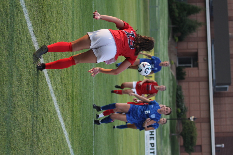 Saint Louis University (SLU) vs SEMO Womens Soccer 2025 A -VIII.jpg :: Saint Louis University (SLU) Billikens vs Southeast Missouri State University (SEMO) Redhawks Women's Soccer at Robert R. Hermann Stadium on the St. Louis, Missouri, USA campus. The Pitch - A football or Soccer field is the playing surface for the game of association football. It's dimensions and markings are defined by Law 1 of the Laws of the Game, The Field of Play. SLU is a Division I A10 Champion and a NCAA Championships competitor and SEMO is a 9th ranked Division II team matched up in this exhibition game. SLU won 5-0. 