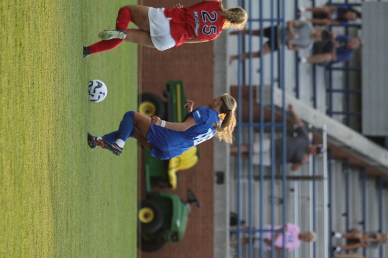 Saint Louis University (SLU) vs SEMO Womens Soccer 2025 A -XIX.jpg :: Saint Louis University (SLU) Billiken's Women's Soccer exhibition game against Southeast Missouri State University (SEMO) Redhawks at Robert R. Hermann Stadium in St. Louis, Missouri, USA. SLU won 5-0. On The Pitch time 6pm. The Pitch - A Soccer Pitch is the official term for the playing field in soccer, primarily used in the UK and other countries with a strong soccer culture. 