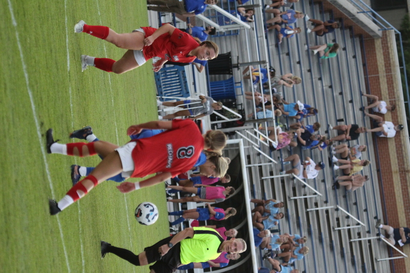 Saint Louis University (SLU) vs SEMO Womens Soccer 2025 A -XXVII.jpg :: Saint Louis University (SLU) Billiken's Women's Soccer exhibition game against Southeast Missouri State University (SEMO) Redhawks at Robert R. Hermann Stadium in St. Louis, Missouri, USA. SLU won 5-0. On The Pitch time 6pm. The Pitch - A Soccer Pitch is the official term for the playing field in soccer, primarily used in the UK and other countries with a strong soccer culture. 