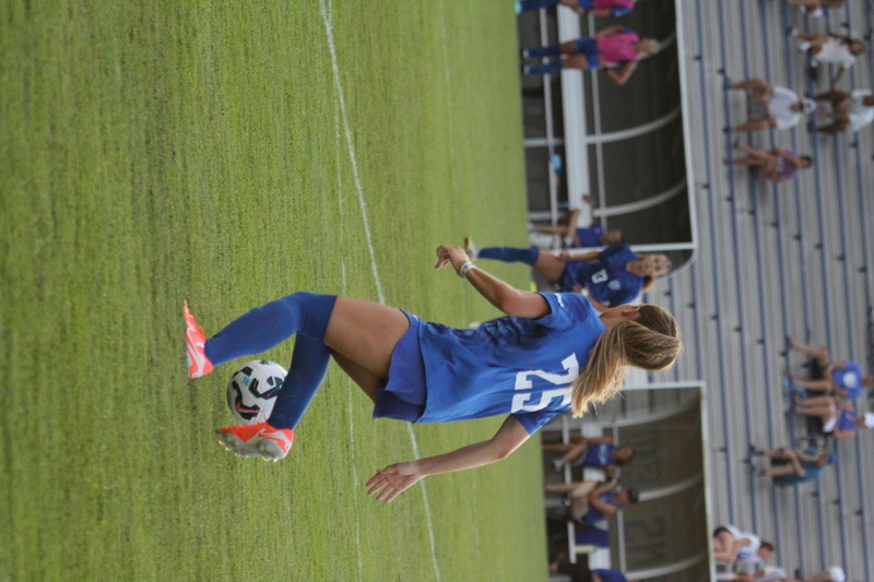 Saint Louis University (SLU) vs SEMO Womens Soccer 2025 A -XXVIII.jpg :: Saint Louis University (SLU) Billiken's Women's Soccer exhibition game against Southeast Missouri State University (SEMO) Redhawks at Robert R. Hermann Stadium in St. Louis, Missouri, USA. SLU won 5-0. On The Pitch time 6pm. The Pitch - A Soccer Pitch is the official term for the playing field in soccer, primarily used in the UK and other countries with a strong soccer culture. 