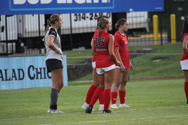 Saint Louis University (SLU) vs SEMO Womens Soccer 2025 A -XXX.jpg :: Saint Louis University (SLU) Billiken's Women's Soccer exhibition game against Southeast Missouri State University (SEMO) Redhawks at Robert R. Hermann Stadium in St. Louis, Missouri, USA. SLU won 5-0. On The Pitch time 6pm. The Pitch - A Soccer Pitch is the official term for the playing field in soccer, primarily used in the UK and other countries with a strong soccer culture. 
