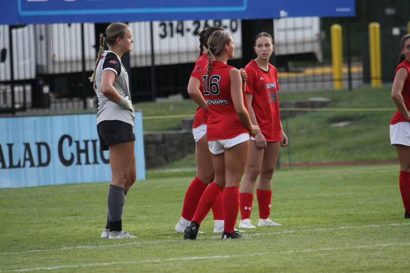 Saint Louis University (SLU) vs SEMO Womens Soccer 2025 A -XXXI.jpg :: Saint Louis University (SLU) Billiken's Women's Soccer exhibition game against Southeast Missouri State University (SEMO) Redhawks at Robert R. Hermann Stadium in St. Louis, Missouri, USA. SLU won 5-0. On The Pitch time 6pm. The Pitch - A Soccer Pitch is the official term for the playing field in soccer, primarily used in the UK and other countries with a strong soccer culture. 