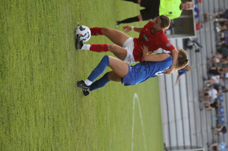 Saint Louis University (SLU) vs SEMO Womens Soccer 2025 A -XXXIV.jpg :: Saint Louis University (SLU) Billiken's Women's Soccer vs SEMO Redhawks a Division II 9th ranked Ohio Valley Conference team. The match was played at Robert R. Hermann Stadium in St. Louis, Missouri, USA. SLU won 5-0. 