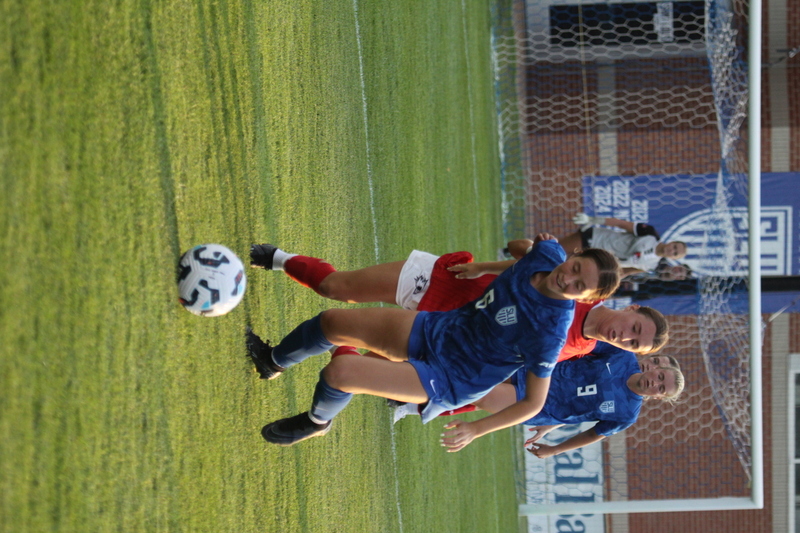 Saint Louis University (SLU) vs SEMO Womens Soccer 2025 CIV.jpg :: Saint Louis University (SLU) Billikens vs Southeast Missouri State University (SEMO) Redhawks Women's Soccer at Robert R. Hermann Stadium on the St. Louis, Missouri, USA campus. The Pitch - A football or Soccer field is the playing surface for the game of association football. It's dimensions and markings are defined by Law 1 of the Laws of the Game, The Field of Play. SLU is a Division I A10 Champion and a NCAA Championships competitor and SEMO is a 9th ranked Division II team matched up in this exhibition game. SLU won 5-0. 