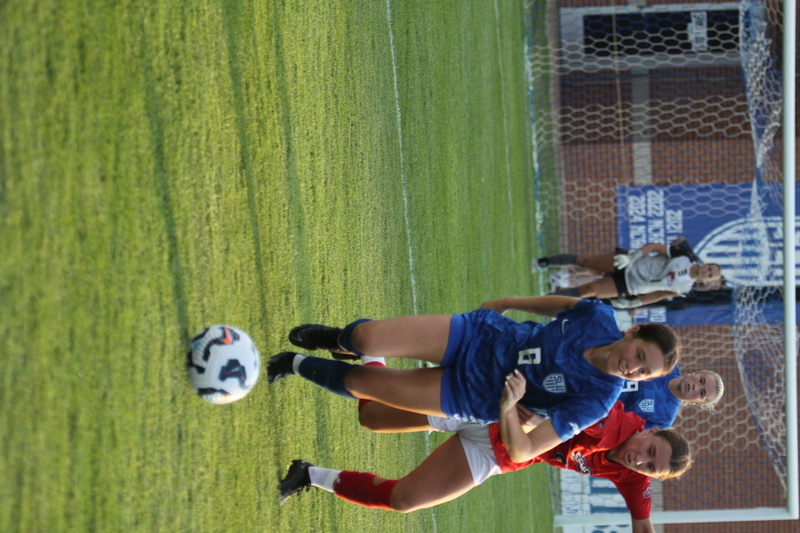 Saint Louis University (SLU) vs SEMO Womens Soccer 2025 CV.jpg :: Saint Louis University (SLU) Billikens vs Southeast Missouri State University (SEMO) Redhawks Women's Soccer at Robert R. Hermann Stadium on the St. Louis, Missouri, USA campus. The Pitch - A football or Soccer field is the playing surface for the game of association football. It's dimensions and markings are defined by Law 1 of the Laws of the Game, The Field of Play. SLU is a Division I A10 Champion and a NCAA Championships competitor and SEMO is a 9th ranked Division II team matched up in this exhibition game. SLU won 5-0. 