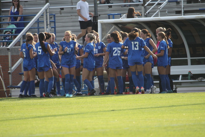 Saint Louis University (SLU) vs SEMO Womens Soccer 2025 I.jpg :: Saint Louis University (SLU) Billiken's Women's Soccer vs Southeast Missouri State University (SEMO) Redhawks at Robert R. Hermann Stadium on the St. Louis, Missouri, USA Campus. SLU won 5-0 in the exhibition match up. SEMO is 9th ranked in Ohio Valley Conference Division II and SLU is in the A10 Conference and is a Division I Team.  