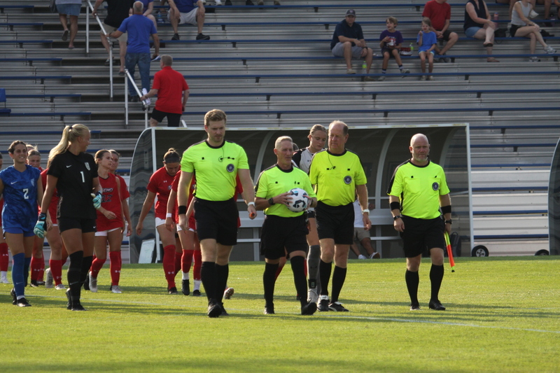 Saint Louis University (SLU) vs SEMO Womens Soccer 2025 II.jpg :: Saint Louis University (SLU) Billiken's Women's Soccer vs Southeast Missouri State University (SEMO) Redhawks at Robert R. Hermann Stadium on the St. Louis, Missouri, USA Campus. SLU won 5-0 in the exhibition match up. SEMO is 9th ranked in Ohio Valley Conference Division II and SLU is in the A10 Conference and is a Division I Team.  