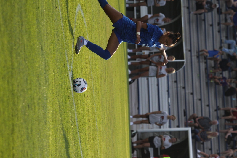Saint Louis University (SLU) vs SEMO Womens Soccer 2025 LIX.jpg :: Saint Louis University (SLU) Billikens Women's Soccer vs Southeast Missouri State University (SEMO) at Robert R. Hermann Stadium on the St. Louis, Missouri, USA. SEMO is an Ohio Valley Conference 9th ranked team. Bill McDermott Press Box, SLU won 5-0. Game played on Wednesday, 6th, 2025. A football or Soccer field is the playing surface for the game of association football. It's dimensions and markings are defined by Lawe 1 of the Laws of the Game, The Field of Play. (Terms) A Soccer fitch is the official term for the playing field in Soccer, primarily used in the UK and other countries with a strong soccer culture. 