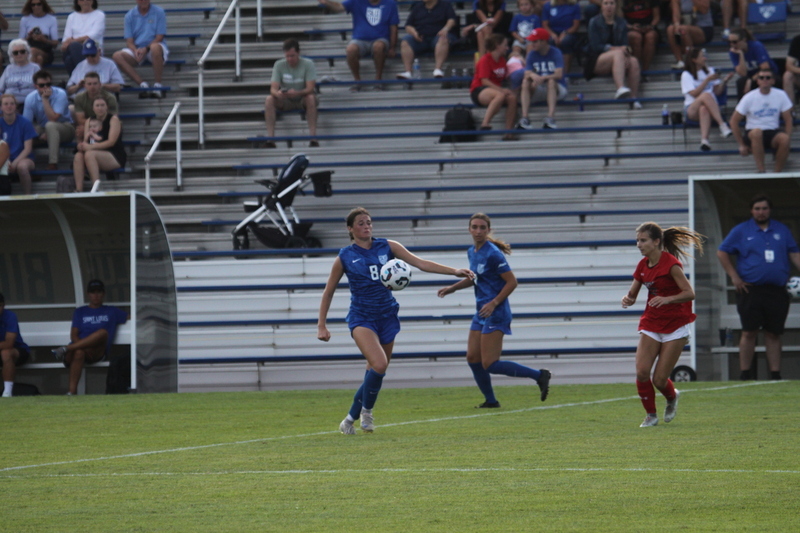 Saint Louis University (SLU) vs SEMO Womens Soccer 2025 LXII.jpg :: Saint Louis University (SLU) Billikens Women's Soccer vs Southeast Missouri State University (SEMO) at Robert R. Hermann Stadium on the St. Louis, Missouri, USA. SEMO is an Ohio Valley Conference 9th ranked team. Bill McDermott Press Box, SLU won 5-0. Game played on Wednesday, 6th, 2025. A football or Soccer field is the playing surface for the game of association football. It's dimensions and markings are defined by Lawe 1 of the Laws of the Game, The Field of Play. (Terms) A Soccer fitch is the official term for the playing field in Soccer, primarily used in the UK and other countries with a strong soccer culture. 