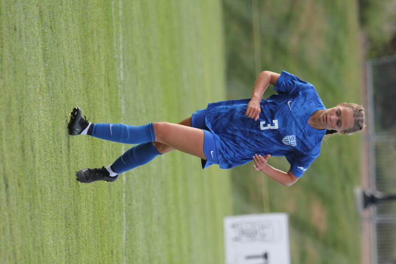 Saint Louis University (SLU) vs SEMO Womens Soccer 2025 LXVI.jpg :: Saint Louis University (SLU) vs SEMO Women's Soccer 2025 at Robert R. Hermann Stadium on the St. Louis, Missouri, USA. The Billiken's won 5-0. The Redhawks of Southeast Missouri State University are 9th ranked in the Ohio Valley Conference a Division II University and the Billiken's are a Division I University in the Atlantic 10 Conference (A10). SLU has won the A10 Conference the last two years. SLU also made to the NCAA Championships on The Pitch. A Soccer Pitch is the official term for the playing field in soccer, primarily used in the UK and other countries with a strong soccer culture.  