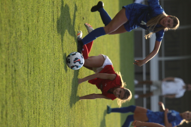 Saint Louis University (SLU) vs SEMO Womens Soccer 2025 LXXXI.jpg :: Saint Louis University (SLU) vs SEMO Women's Soccer 2025 at Robert R. Hermann Stadium on the St. Louis, Missouri, USA. The Billiken's won 5-0. The Redhawks of Southeast Missouri State University are 9th ranked in the Ohio Valley Conference a Division II University and the Billiken's are a Division I University in the Atlantic 10 Conference (A10). SLU has won the A10 Conference the last two years. SLU also made to the NCAA Championships on The Pitch. A Soccer Pitch is the official term for the playing field in soccer, primarily used in the UK and other countries with a strong soccer culture.  