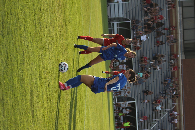 Saint Louis University (SLU) vs SEMO Womens Soccer 2025 LXXXIII.jpg :: Saint Louis University (SLU) vs SEMO Women's Soccer 2025 at Robert R. Hermann Stadium on the St. Louis, Missouri, USA. The Billiken's won 5-0. The Redhawks of Southeast Missouri State University are 9th ranked in the Ohio Valley Conference a Division II University and the Billiken's are a Division I University in the Atlantic 10 Conference (A10). SLU has won the A10 Conference the last two years. SLU also made to the NCAA Championships on The Pitch. A Soccer Pitch is the official term for the playing field in soccer, primarily used in the UK and other countries with a strong soccer culture.  