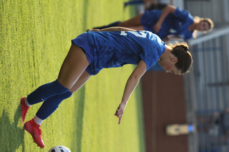 Saint Louis University (SLU) vs SEMO Womens Soccer 2025 LXXXV.jpg :: Saint Louis University (SLU) vs SEMO Women's Soccer 2025 at Robert R. Hermann Stadium on the St. Louis, Missouri, USA. The Billiken's won 5-0. The Redhawks of Southeast Missouri State University are 9th ranked in the Ohio Valley Conference a Division II University and the Billiken's are a Division I University in the Atlantic 10 Conference (A10). SLU has won the A10 Conference the last two years. SLU also made to the NCAA Championships on The Pitch. A Soccer Pitch is the official term for the playing field in soccer, primarily used in the UK and other countries with a strong soccer culture.  