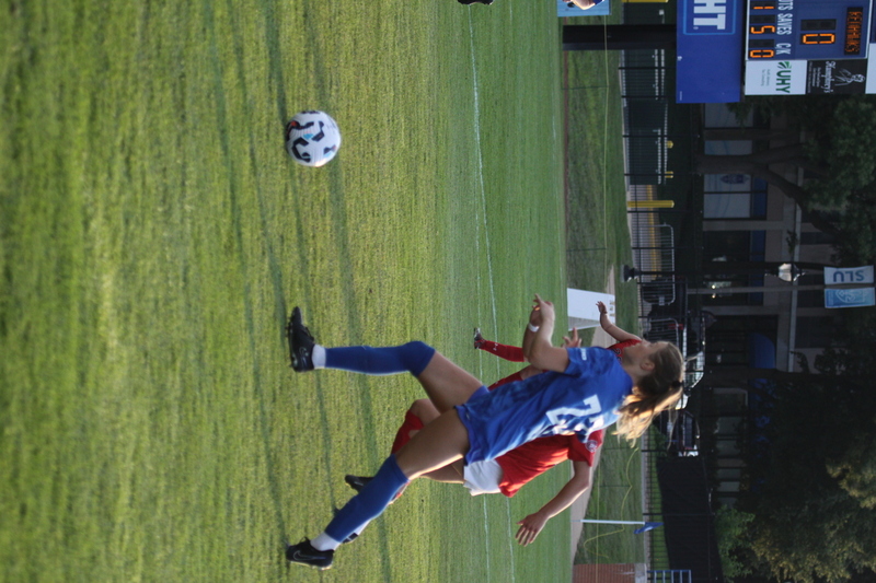 Saint Louis University (SLU) vs SEMO Womens Soccer 2025 LXXXXVII.jpg :: Saint Louis University (SLU) Billikens vs Southeast Missouri State University (SEMO) Redhawks Women's Soccer at Robert R. Hermann Stadium on the St. Louis, Missouri, USA campus. The Pitch - A football or Soccer field is the playing surface for the game of association football. It's dimensions and markings are defined by Law 1 of the Laws of the Game, The Field of Play. SLU is a Division I A10 Champion and a NCAA Championships competitor and SEMO is a 9th ranked Division II team matched up in this exhibition game. SLU won 5-0. 