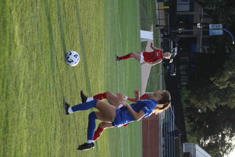 Saint Louis University (SLU) vs SEMO Womens Soccer 2025 LXXXXVIII.jpg :: Saint Louis University (SLU) Billikens vs Southeast Missouri State University (SEMO) Redhawks Women's Soccer at Robert R. Hermann Stadium on the St. Louis, Missouri, USA campus. The Pitch - A football or Soccer field is the playing surface for the game of association football. It's dimensions and markings are defined by Law 1 of the Laws of the Game, The Field of Play. SLU is a Division I A10 Champion and a NCAA Championships competitor and SEMO is a 9th ranked Division II team matched up in this exhibition game. SLU won 5-0. 