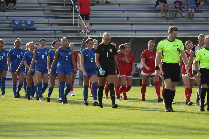 Saint Louis University (SLU) vs SEMO Womens Soccer 2025 V.jpg :: Saint Louis University (SLU) Billiken's Women's Soccer vs Southeast Missouri State University (SEMO) Redhawks at Robert R. Hermann Stadium on the St. Louis, Missouri, USA Campus. SLU won 5-0 in the exhibition match up. SEMO is 9th ranked in Ohio Valley Conference Division II and SLU is in the A10 Conference and is a Division I Team.  