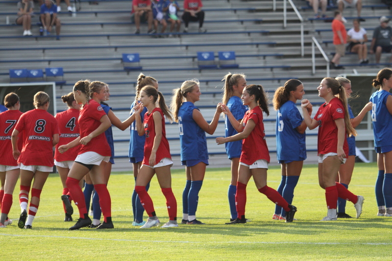 Saint Louis University (SLU) vs SEMO Womens Soccer 2025 X.jpg :: Saint Louis University (SLU) Billiken's Women's Soccer vs Southeast Missouri State University (SEMO) Redhawks at Robert R. Hermann Stadium on the St. Louis, Missouri, USA Campus. SLU won 5-0 in the exhibition match up. SEMO is 9th ranked in Ohio Valley Conference Division II and SLU is in the A10 Conference and is a Division I Team.  