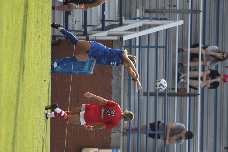 Saint Louis University (SLU) vs SEMO Womens Soccer 2025 XII.jpg :: Saint Louis University (SLU) Billiken's Women's Soccer vs Southeast Missouri State University (SEMO) Redhawks at Robert R. Hermann Stadium on the St. Louis, Missouri, USA Campus. SLU won 5-0 in the exhibition match up. SEMO is 9th ranked in Ohio Valley Conference Division II and SLU is in the A10 Conference and is a Division I Team.  