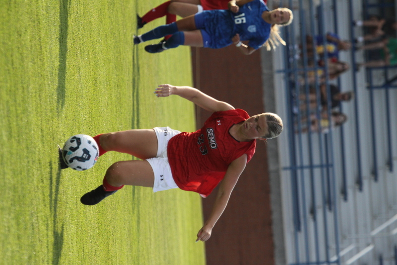 Saint Louis University (SLU) vs SEMO Womens Soccer 2025 XIII.jpg :: Saint Louis University (SLU) Billiken's Women's Soccer vs Southeast Missouri State University (SEMO) Redhawks at Robert R. Hermann Stadium on the St. Louis, Missouri, USA Campus. SLU won 5-0 in the exhibition match up. SEMO is 9th ranked in Ohio Valley Conference Division II and SLU is in the A10 Conference and is a Division I Team.  