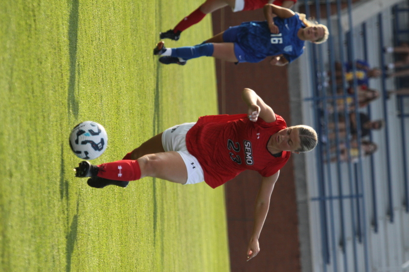 Saint Louis University (SLU) vs SEMO Womens Soccer 2025 XIV.jpg :: Saint Louis University (SLU) Billiken's Women's Soccer vs Southeast Missouri State University (SEMO) Redhawks at Robert R. Hermann Stadium on the St. Louis, Missouri, USA Campus. SLU won 5-0 in the exhibition match up. SEMO is 9th ranked in Ohio Valley Conference Division II and SLU is in the A10 Conference and is a Division I Team.  