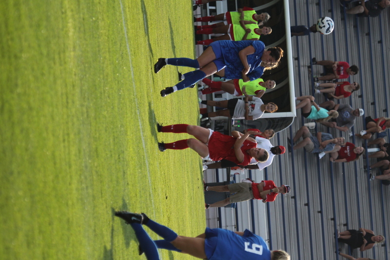 Saint Louis University (SLU) vs SEMO Womens Soccer 2025 XV.jpg :: Saint Louis University (SLU) Billiken's Women's Soccer vs Southeast Missouri State University (SEMO) Redhawks at Robert R. Hermann Stadium on the St. Louis, Missouri, USA Campus. SLU won 5-0 in the exhibition match up. SEMO is 9th ranked in Ohio Valley Conference Division II and SLU is in the A10 Conference and is a Division I Team.  