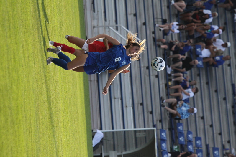 Saint Louis University (SLU) vs SEMO Womens Soccer 2025 XVI.jpg :: Saint Louis University (SLU) Billiken's Women's Soccer vs Southeast Missouri State University (SEMO) Redhawks at Robert R. Hermann Stadium on the St. Louis, Missouri, USA Campus. SLU won 5-0 in the exhibition match up. SEMO is 9th ranked in Ohio Valley Conference Division II and SLU is in the A10 Conference and is a Division I Team.  