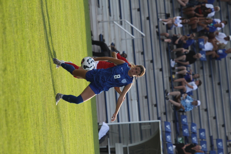 Saint Louis University (SLU) vs SEMO Womens Soccer 2025 XVIII.jpg :: Saint Louis University (SLU) Billiken's Women's Soccer vs Southeast Missouri State University (SEMO) Redhawks at Robert R. Hermann Stadium on the St. Louis, Missouri, USA Campus. SLU won 5-0 in the exhibition match up. SEMO is 9th ranked in Ohio Valley Conference Division II and SLU is in the A10 Conference and is a Division I Team.  
