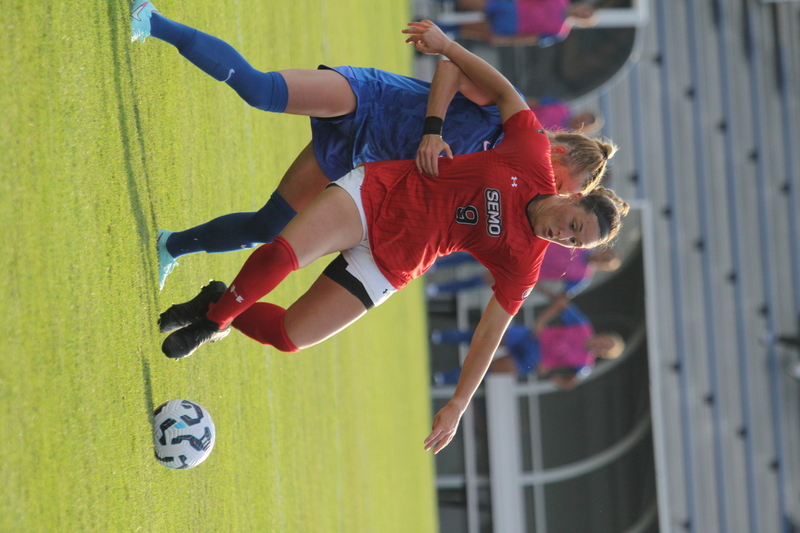 Saint Louis University (SLU) vs SEMO Womens Soccer 2025 XXV.jpg :: Saint Louis University (SLU) Billiken's Women's Soccer vs Southeast Missouri State University (SEMO) Redhawks at Robert R. Hermann Stadium on the St. Louis, Missouri, USA Campus. SLU won 5-0 in the exhibition match up. SEMO is 9th ranked in Ohio Valley Conference Division II and SLU is in the A10 Conference and is a Division I Team.  