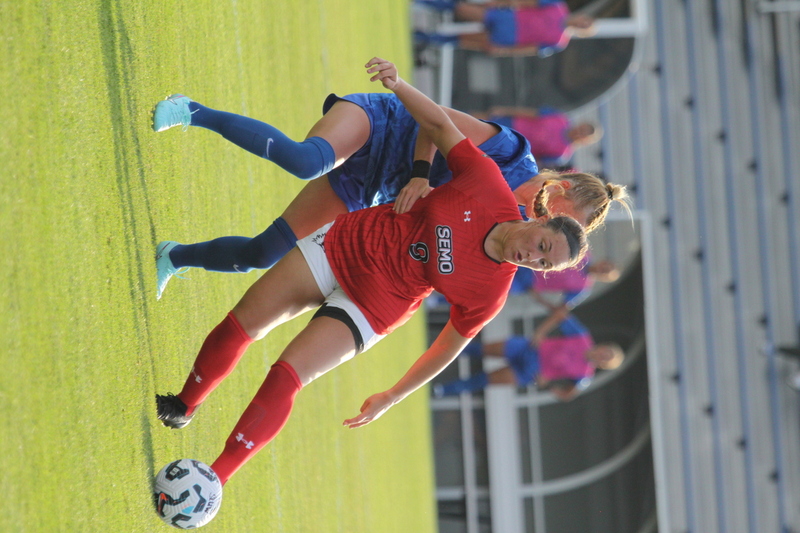 Saint Louis University (SLU) vs SEMO Womens Soccer 2025 XXVI.jpg :: Saint Louis University (SLU) Billiken's Women's Soccer vs Southeast Missouri State University (SEMO) Redhawks at Robert R. Hermann Stadium on the St. Louis, Missouri, USA Campus. SLU won 5-0 in the exhibition match up. SEMO is 9th ranked in Ohio Valley Conference Division II and SLU is in the A10 Conference and is a Division I Team.  