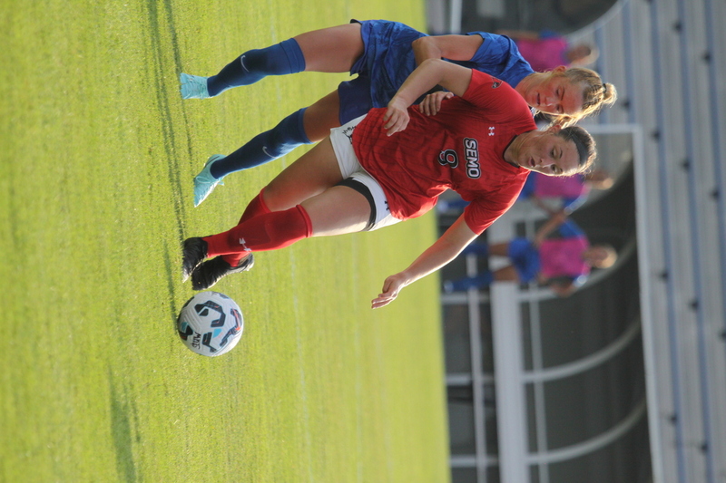 Saint Louis University (SLU) vs SEMO Womens Soccer 2025 XXVII.jpg :: Saint Louis University (SLU) Billiken's Women's Soccer vs Southeast Missouri State University (SEMO) Redhawks at Robert R. Hermann Stadium on the St. Louis, Missouri, USA Campus. SLU won 5-0 in the exhibition match up. SEMO is 9th ranked in Ohio Valley Conference Division II and SLU is in the A10 Conference and is a Division I Team.  
