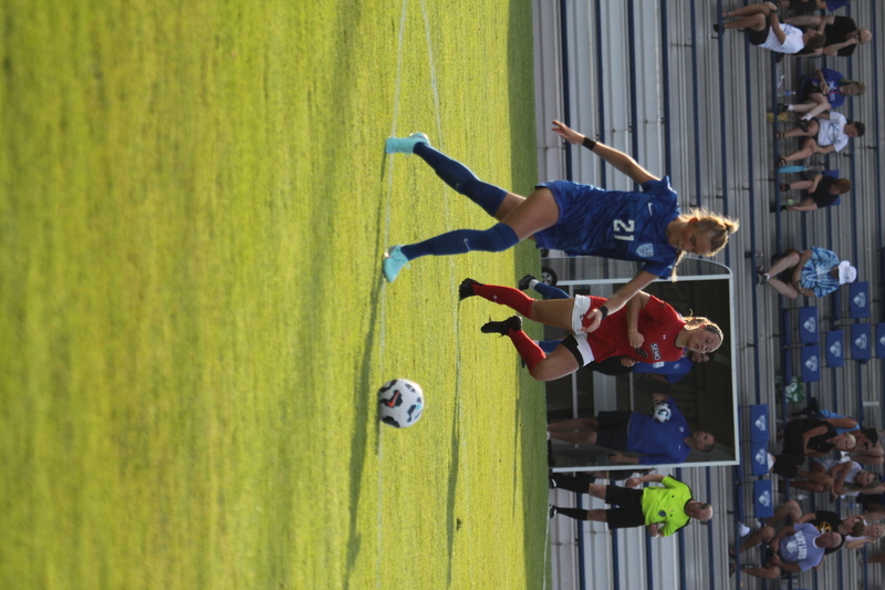 Saint Louis University (SLU) vs SEMO Womens Soccer 2025 XXXXIV.jpg :: Saint Louis University (SLU) Billikens Women's Soccer vs Southeast Missouri State University (SEMO) at Robert R. Hermann Stadium on the St. Louis, Missouri, USA. SEMO is an Ohio Valley Conference 9th ranked team. Bill McDermott Press Box, SLU won 5-0. Game played on Wednesday, 6th, 2025. A football or Soccer field is the playing surface for the game of association football. It's dimensions and markings are defined by Lawe 1 of the Laws of the Game, The Field of Play. (Terms) A Soccer fitch is the official term for the playing field in Soccer, primarily used in the UK and other countries with a strong soccer culture. 
