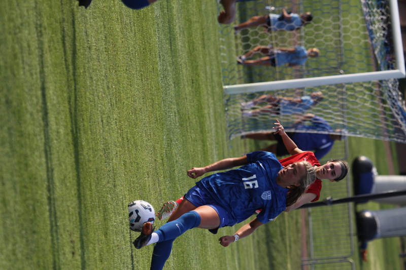Saint Louis University (SLU) vs SEMO Womens Soccer 2025 XXXXVII.jpg :: Saint Louis University (SLU) Billikens Women's Soccer vs Southeast Missouri State University (SEMO) at Robert R. Hermann Stadium on the St. Louis, Missouri, USA. SEMO is an Ohio Valley Conference 9th ranked team. Bill McDermott Press Box, SLU won 5-0. Game played on Wednesday, 6th, 2025. A football or Soccer field is the playing surface for the game of association football. It's dimensions and markings are defined by Lawe 1 of the Laws of the Game, The Field of Play. (Terms) A Soccer fitch is the official term for the playing field in Soccer, primarily used in the UK and other countries with a strong soccer culture. 
